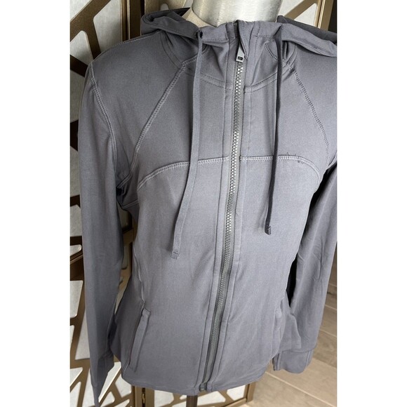 New Essential Bodywear EBW FIT Defined Hooded Yoga Jacket  Women Gray L Large - Picture 4 of 8